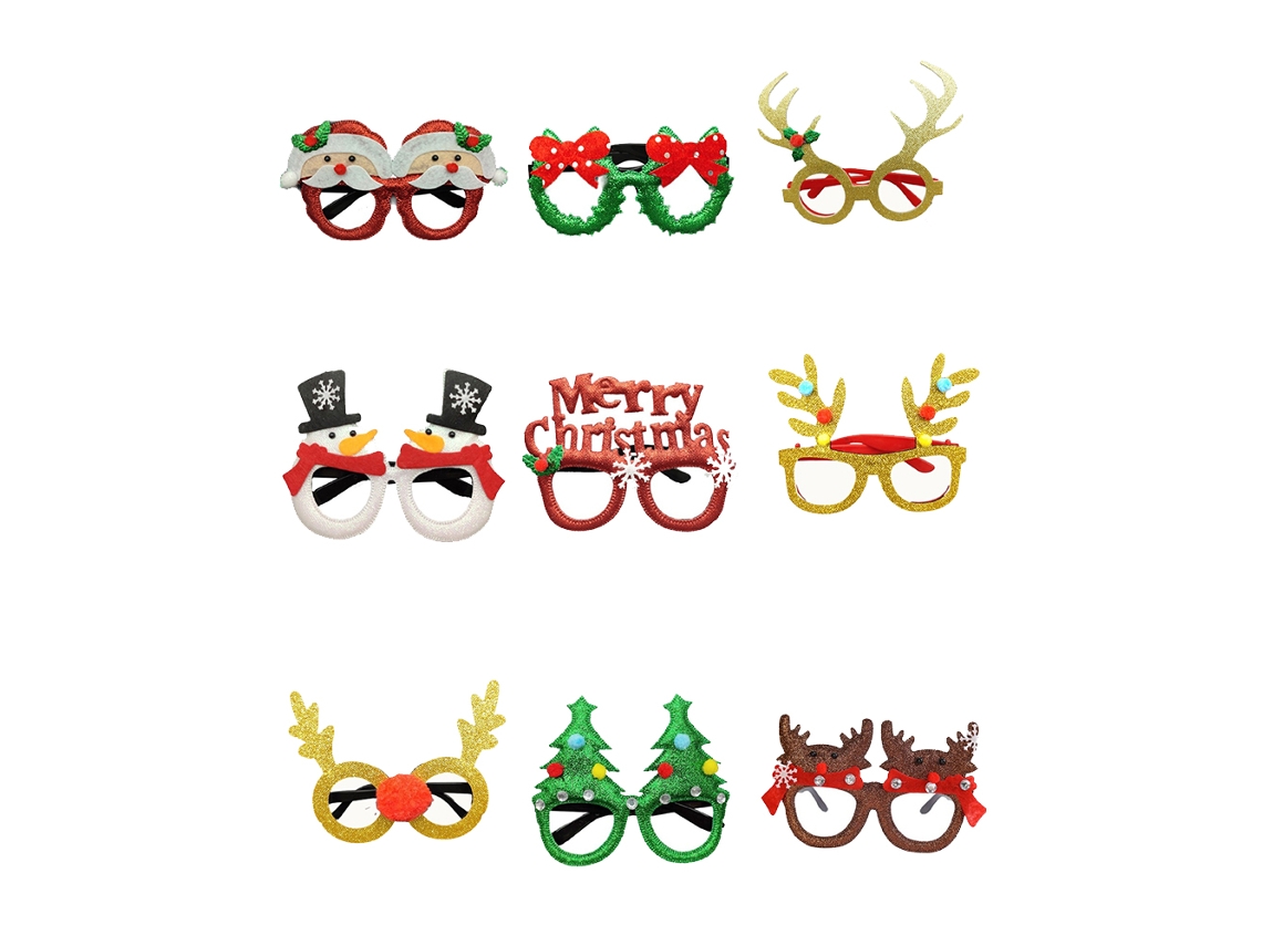 Vasos festivos para la alegría navideña, recuerdos de fiesta de Navidad con acabado brillante y diseño en varios estilos, incluidos gorros de Papá Noel.
