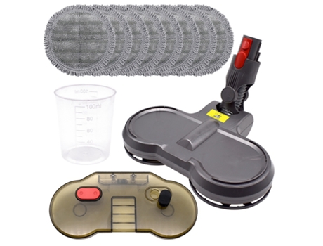 Cabezal eléctrico de fregado en seco y húmedo para Dyson V7, V8, V10, V11, piezas reemplazables con cabezal de mopa para tanque de agua, almohadill...