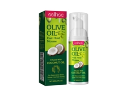 --Espuma para el cabello con aceite de oliva para rizos de cejas-