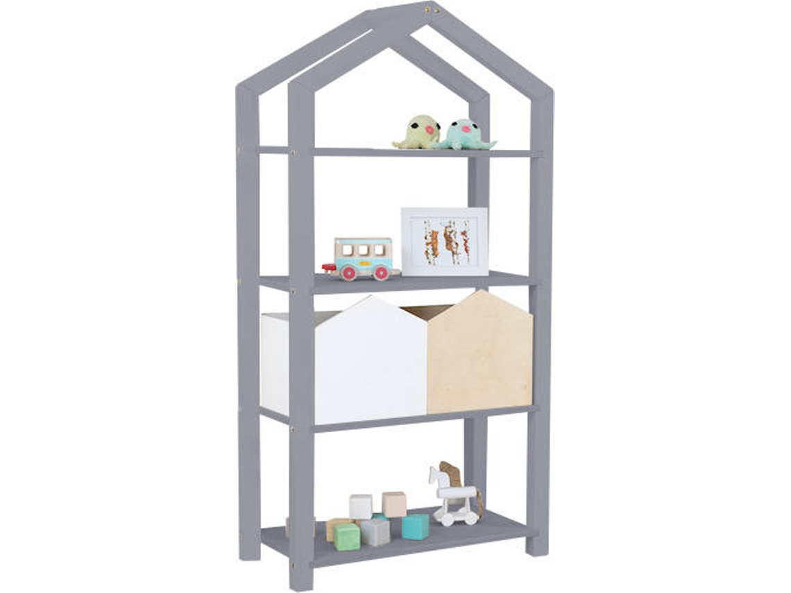 Estante BENLEMI Tally (Gris - Aglomerado Abedul - 39x77x152 cm)