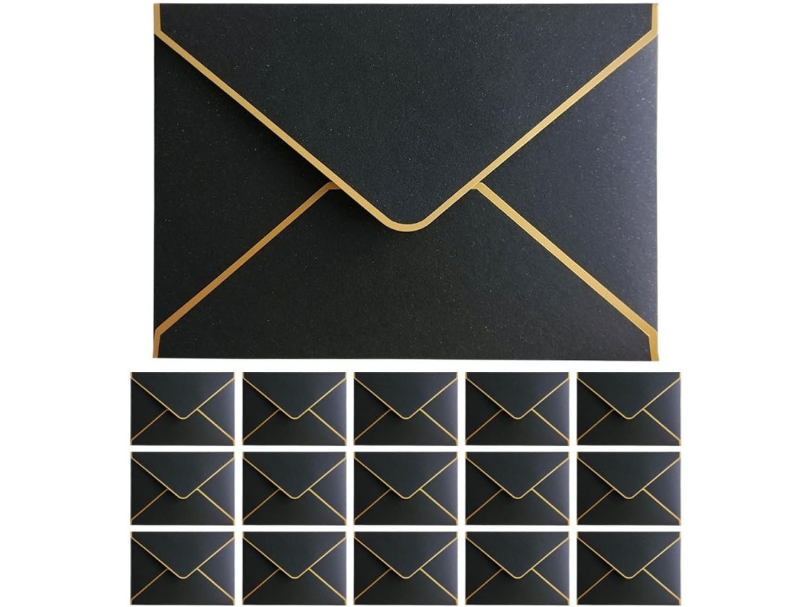 Paquete De 50 Sobres De Papel Resistentes, De 18,4 X 13,5 Cm, Con Borde De Aluminio Y Solapa En Forma De V.