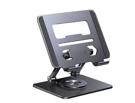 Soporte giratorio para tableta base ajustable elevadora y plegable para tableta de escritorio ELKUAIE