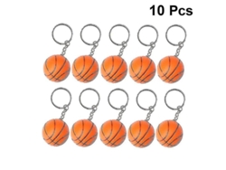 2026-10 Llaveros Mini Baloncesto Creativos Para Jugadores Deportistas Niños Compañeros De Equipo Naranja