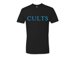 Camiseta unisex para adultos Cults Blue Text ROCKINSTONE. Más vendida. Talla: XXL