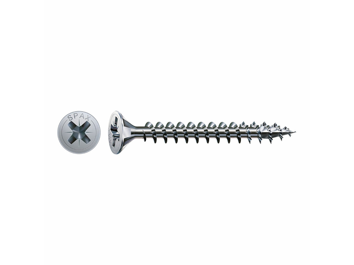 Caja de tornillos SPAX Tornillo de madera Cabeza plana (3,5 x 12 mm)