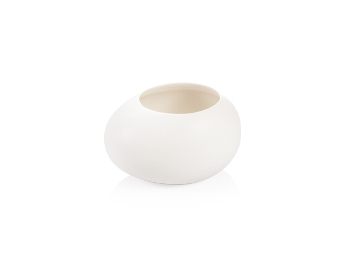 Fancy Home Stones Florero Pequeño, (Blanco)