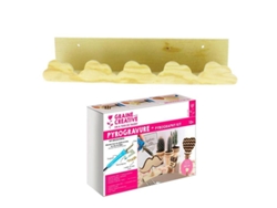 Caja de pirograbado estante de pared de madera Nuage GRAINE CRÉATIVE