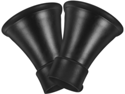 Ponteiras Metálicas Para Varões De Cortina De 28 Mm, 2 Peças, Ferro Preto Maciço, Design Durável E D