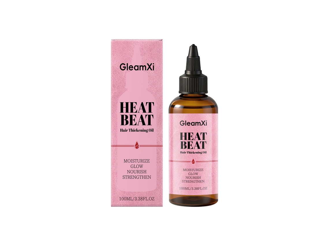 El aceite esencial Gleamxi hidrata el cabello liso.