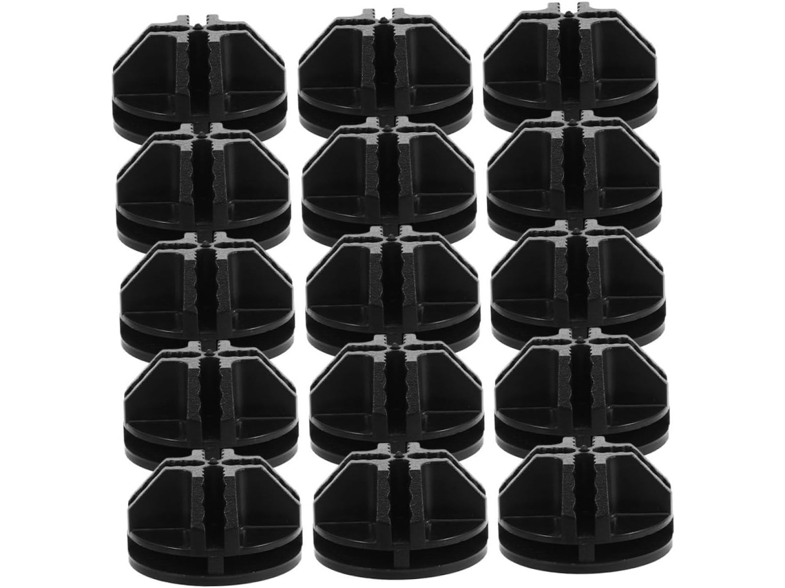 Conectores Cubo Plástico Negro, Clip Organizador