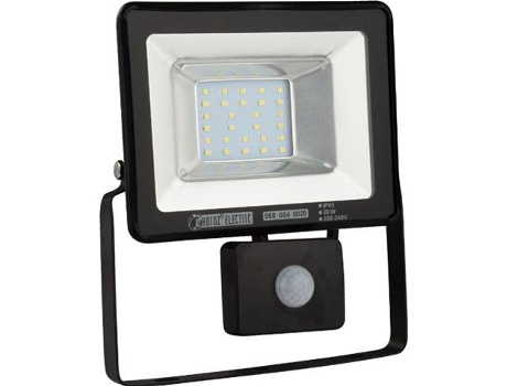 Proyector LED extra plano con 20W IP65 6400K Detector Dim. 208x182x62 mm HOROZ ELECTRIC