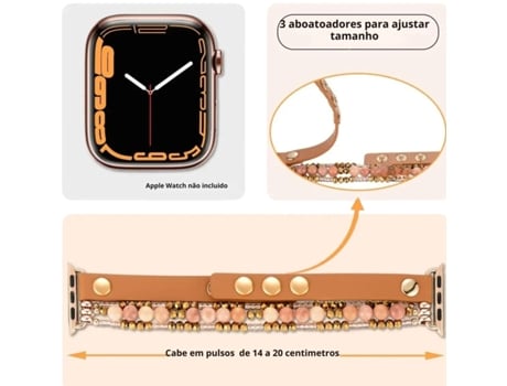 Bracelet In Skin With Apple Watch Series 6 40 Mm Rosa