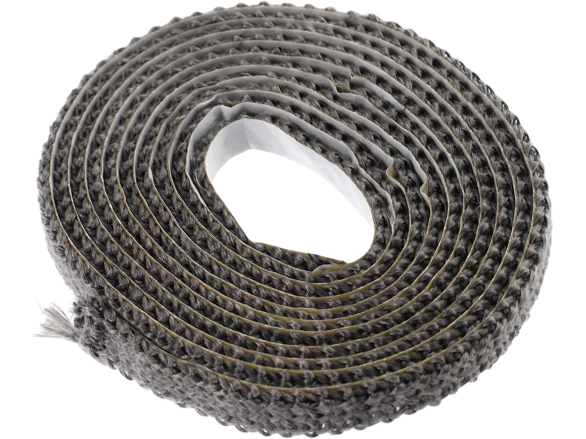 Junta Autoadhesiva Para Estufa De Leña, Cinta Plana De Fibra De Vidrio 2mm X 10mm X 2m, Cuerda De Sellado A Altas