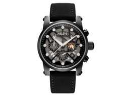 Reloj Deportivo Masculino De Moda Con Dial Redondo Analógico De Cuarzo (negro)
