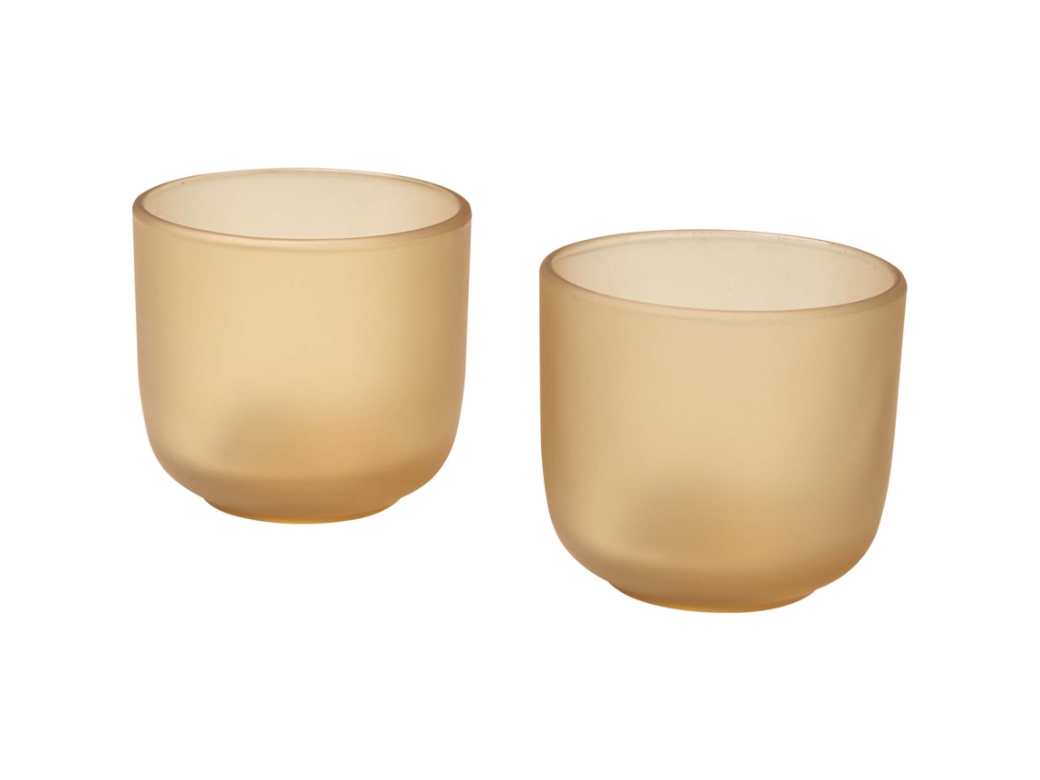 Juego De 2 Vasos De Cristal Acabado Mate De 200 Ml "male"