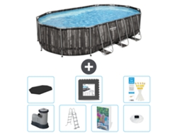 Bestway Piscina Bestway Power Steel Oval - 610x366x122 Cm - 8-peças S608