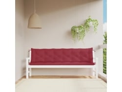 Cojines para banco de jardín, 2 unidades, tela Oxford, teñidos de rojo, Dkd Home Decor