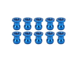 10pcs Tuercas Esféricas De Aluminio Para Coches Rc Tamiya 1/10, Tuercas De Bloqueo Rc, Accesorios Rc