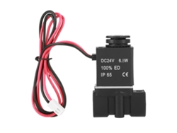 Válvula Solenoide Eléctrica De Plástico 2p025-08 Dc24v Roscado Pt 1/4" Para Agua Aire Aceite