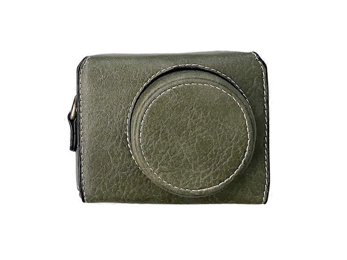 Estuche portátil de cuero sintético para cámara compatible con Sony Zv1, funda protectora extraíble con correa, bolsa de almacenamiento magnética Facpoet