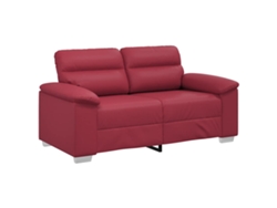 Maison Exclusive - Sofá De 2 Plazas Color Rojo Vino, 160x81x84 Cm, Piel Sintética
