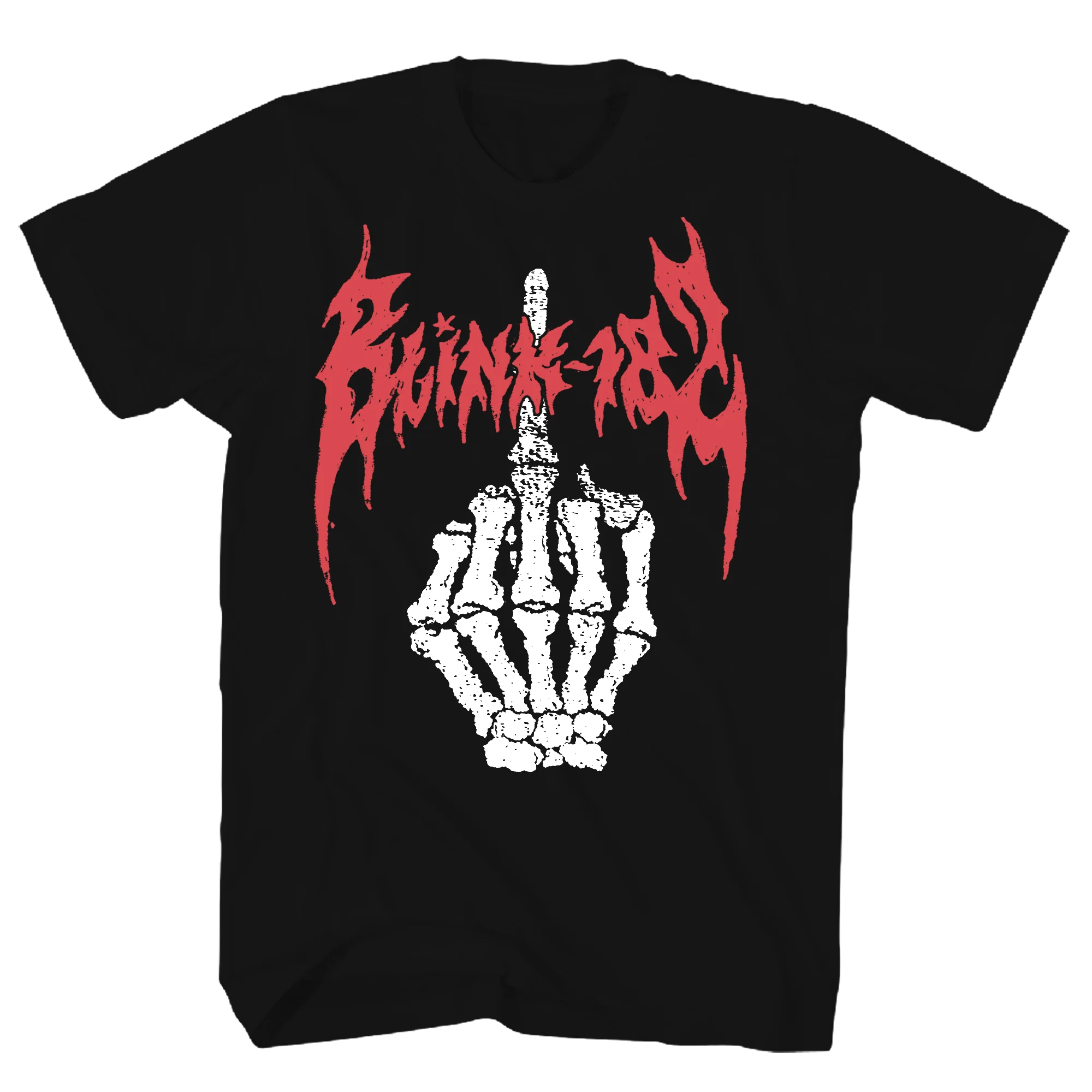 Blink-182 Middle Finger T-shirt Unisex Rockinstone Size:s