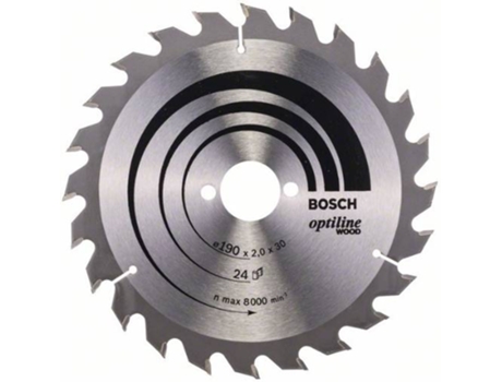 Disco de Sierra Circular BOSCH Optiline Madera 190x30x2.0 mm - 24