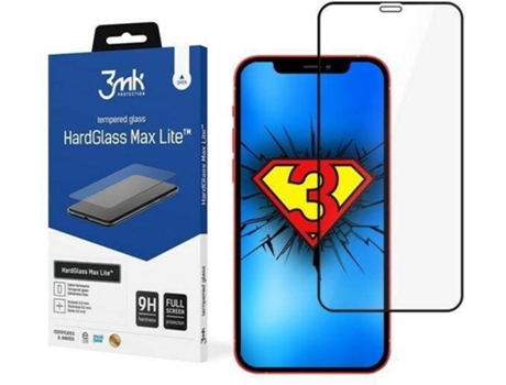 Película Cristal Templado iPhone 12 Mini 3MK Full Negro