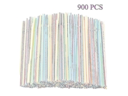 900 pajitas de plástico expandido para fiestas, bares, licorerías y el hogar - Rosewell Straws