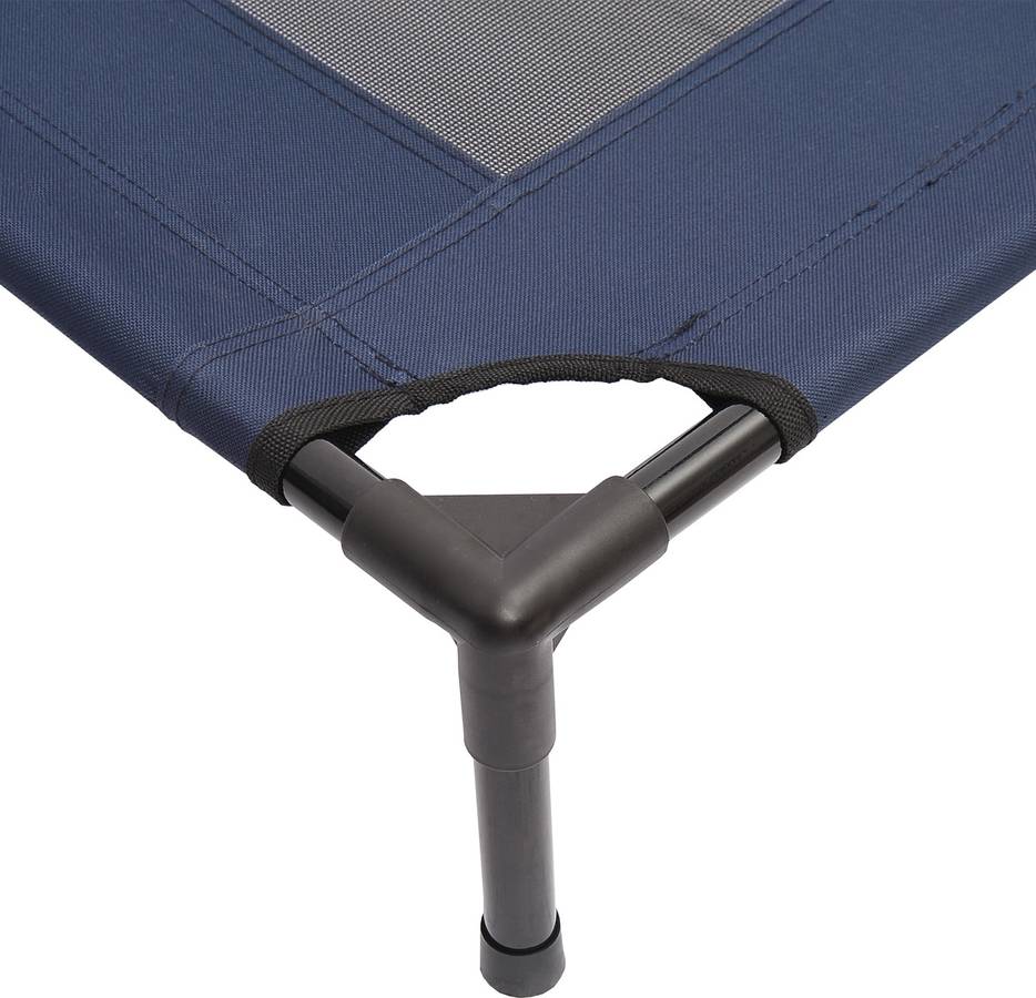 Pawhut Cama Mascota perro gato 76x61x18cm dormir exterior jardin terraza para y azul