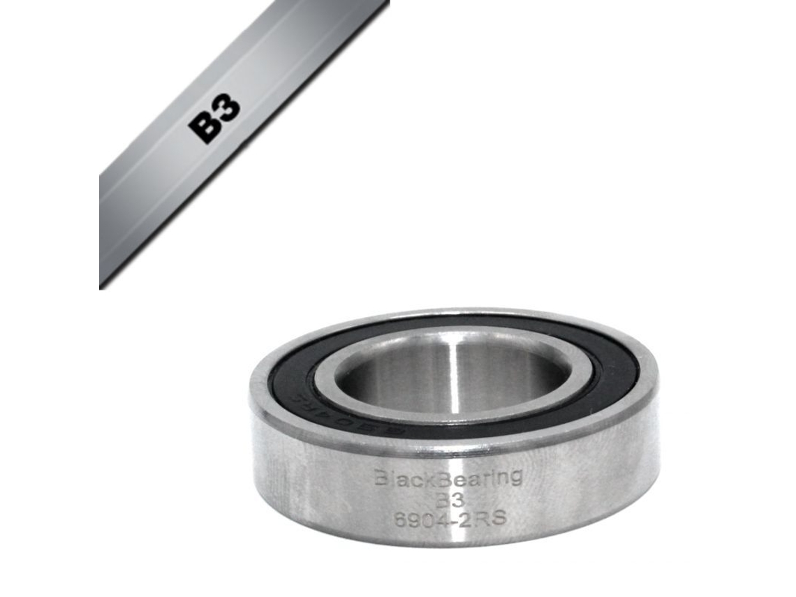 Rodamiento Black Bearing B3 - 6904-2RS - 20 x 37 x 9 mm