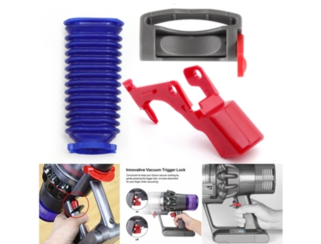 Kit de manguera de bloqueo de gatillo con botón de interruptor para aspiradora Dyson V11, repuesto de marca, pieza de vacío de repuesto de bloqueo ...