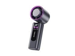 Ventilador Portátil Con Sistema De Refrigeración De Estado Sólido, 199 Velocidades, Pantalla Digital, Plegable Y Recargable Por Usb, Fácil D