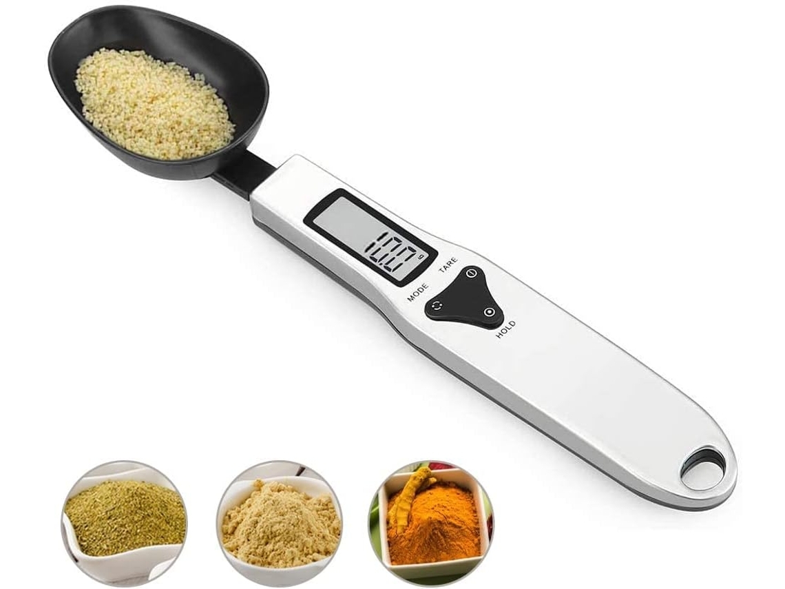 Colher Medidora Digital De Cozinha, Balança De Alimentos Multifuncional, Colher De Cozimento, 500G/0,01G 