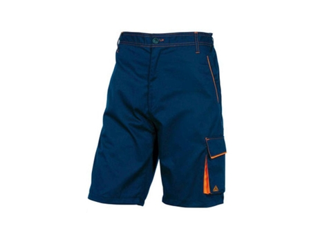 Pantalones Cortos Deltaplus con Cintura Ajustable y 5 Bolsos Azul Laranja Talla S