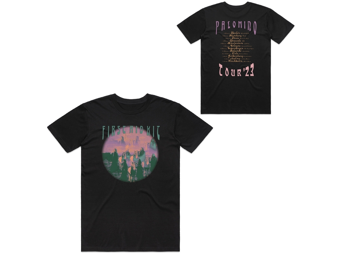 Camiseta unisex para adultos First Aid Kit Palomino Tour ROCKINSTONE, superventas. Talla: XXL