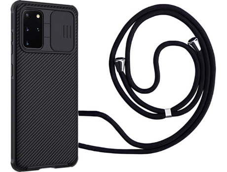 Funda Samsung S20 Plus Camshield con Collar Negro