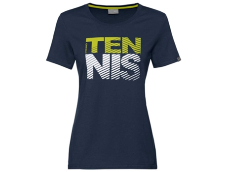 Camiseta de Mujer HEAD RACKET Club Lisa Tenis Azul (XS)
