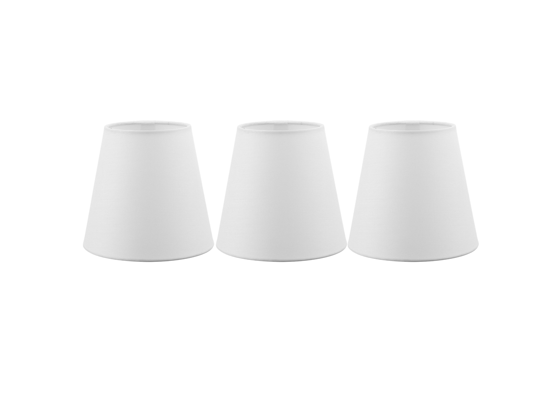 Rebe-3pcs Abat-jour En Tissu Style Européen Moderne E14 Clip-on Pour Lustre À Bougies Décoration Maison