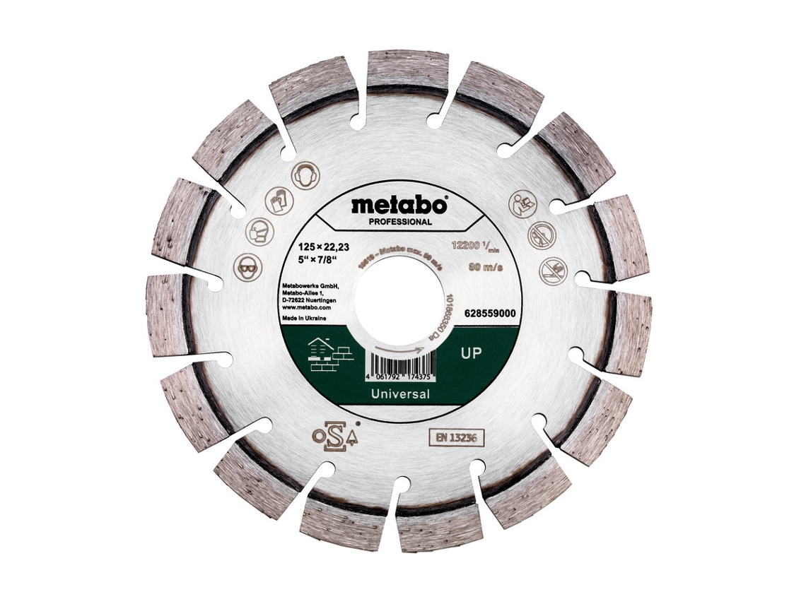 METABO Disco de cortar de diamante 125x22,23mm, "UP", Universal "professional" (628559000)