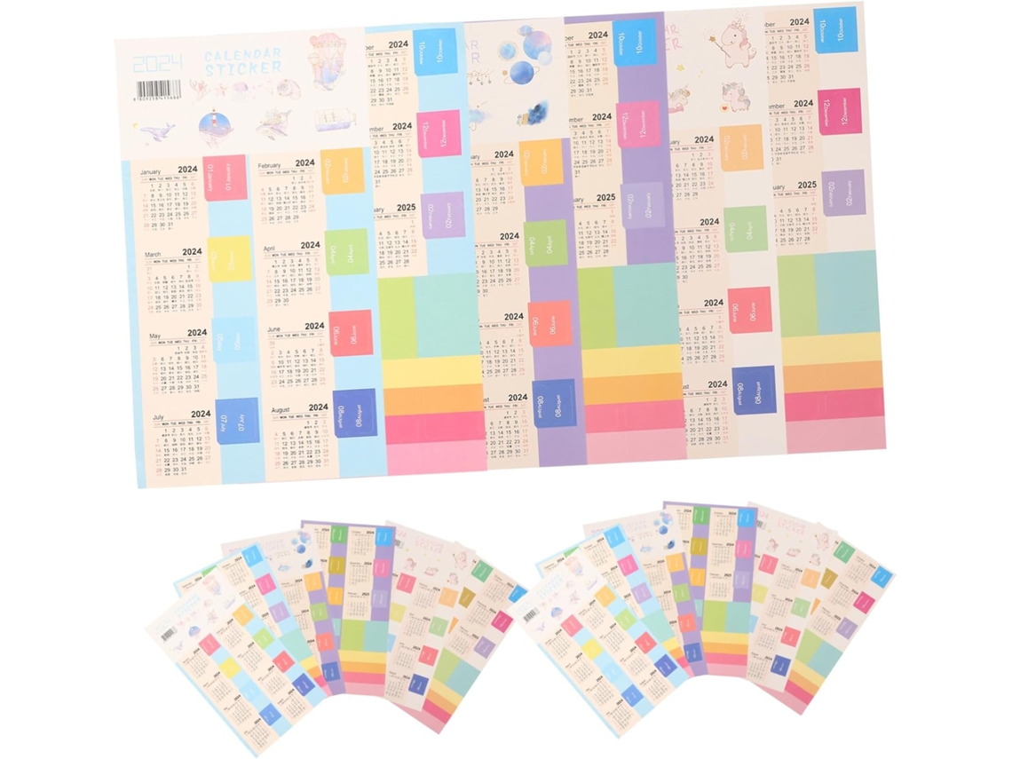 Juego de 12 separadores aleatorios para organizar notas y cuadernos.
