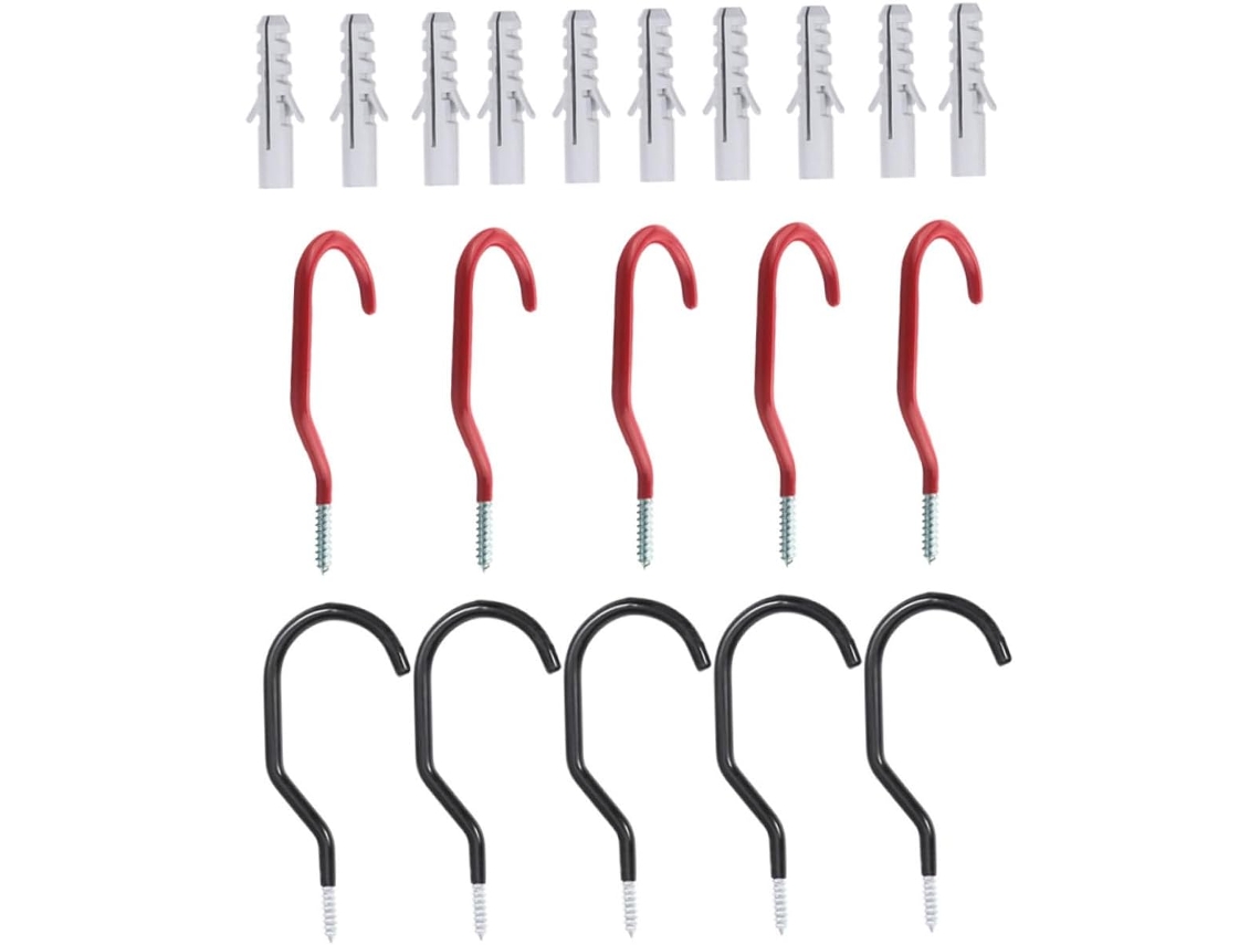 Juego de 10 ganchos de acero para bicicleta. Slowmoose