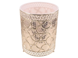 Papelera Redonda De Metal Para El Hogar, Elegante Papelera Para El Baño, Papelera De Cocina