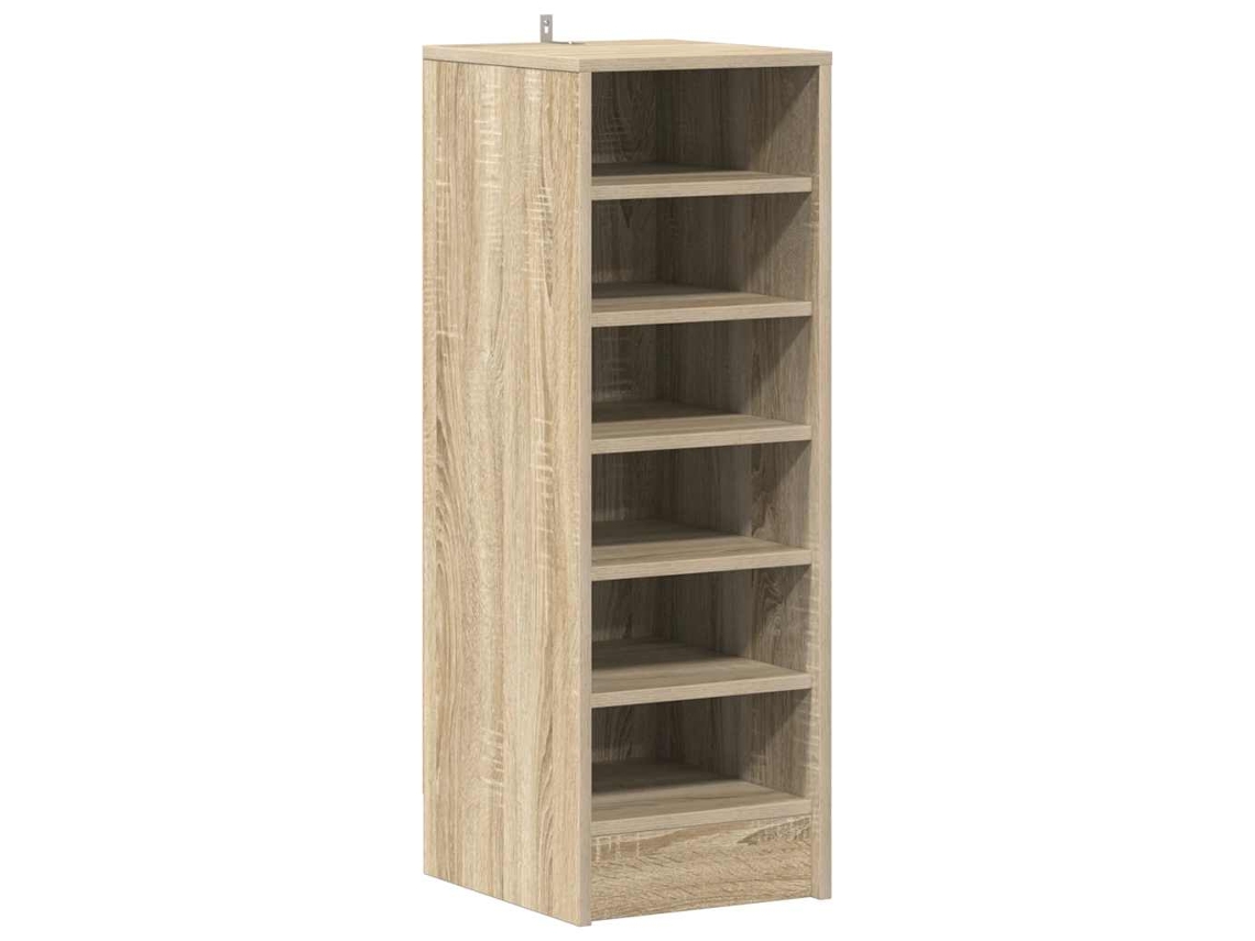 Zapatero fabricado con derivados de madera de roble, Sonoma, EXCLUSIVO DE LA CASA