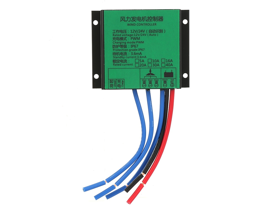 2026velora-controlador De Carga Para Generador Eólico Turbina 12v/24v Impermeable