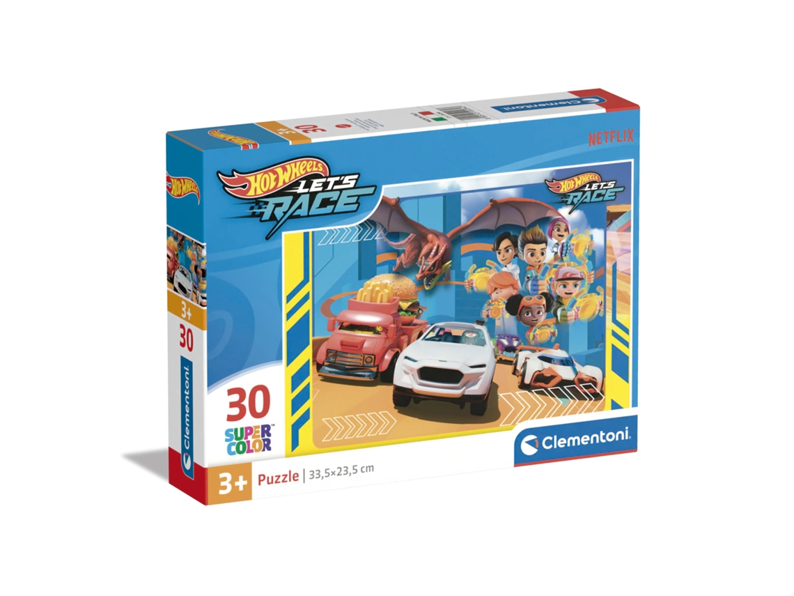 Rompecabezas de 30 piezas de Hot Wheels Clementoni