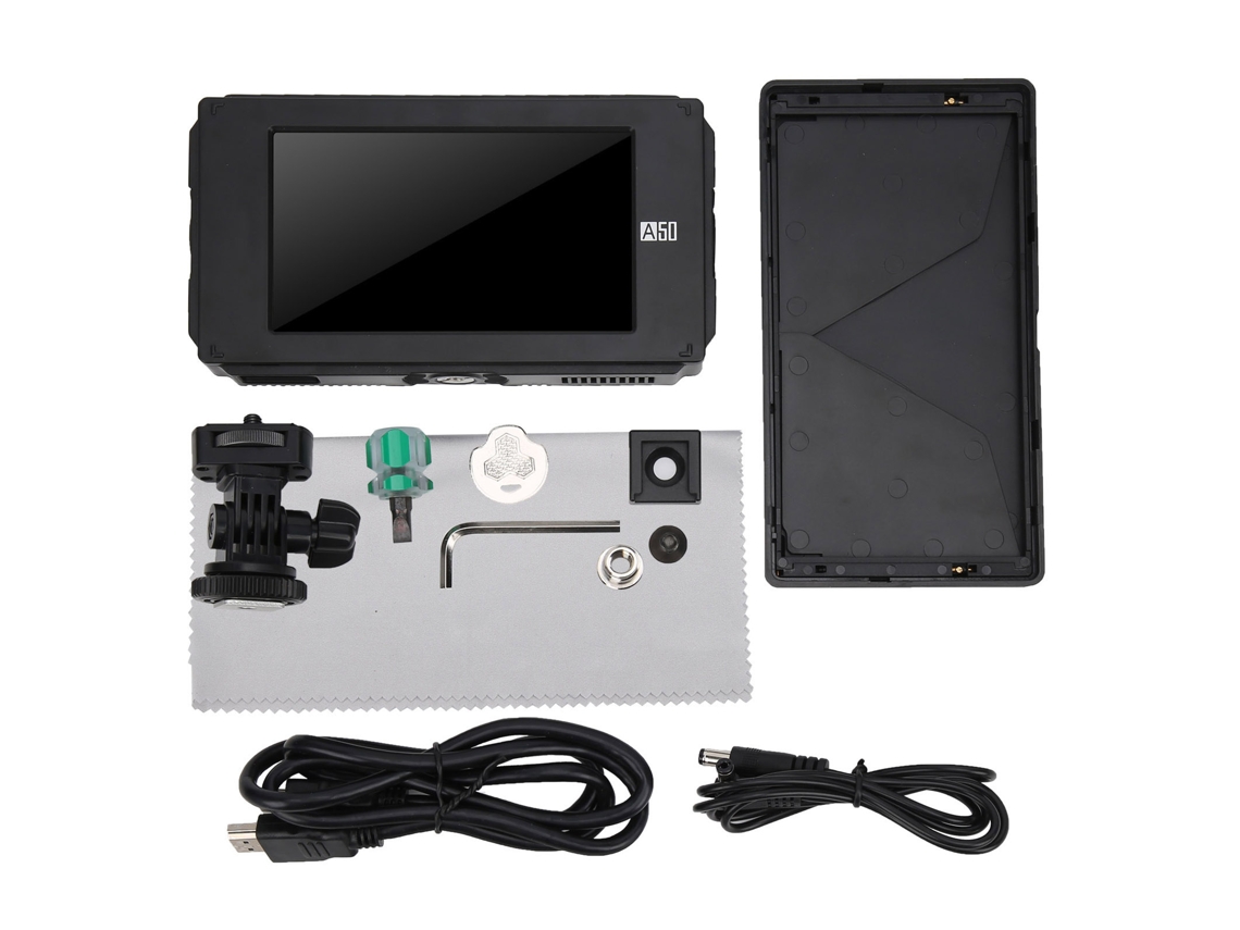 TRUYUETY Monitor de Cámara FOTGA A50TL con Pantalla Táctil HD 1920x1080, Visor 4K con Entrada/Salida HD