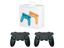 Azul/naranja - Jys Jys-ns2276 Switch2: Empuñadura Desmontable 2 En 1 Para Joy-con, Acceso Sin Herramientas A Sl/sr, Con Correa Para La Muñeca