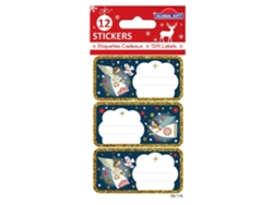 12 Pegatinas GLOBAL GIFT de Navidad - Ángeles de Navidad