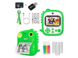 Cámara instantánea Chrui P3, 1080p con dos cámaras de 1200 W, pantalla de 2,4 pulgadas y tarjeta de memoria de 32 GB (verde)